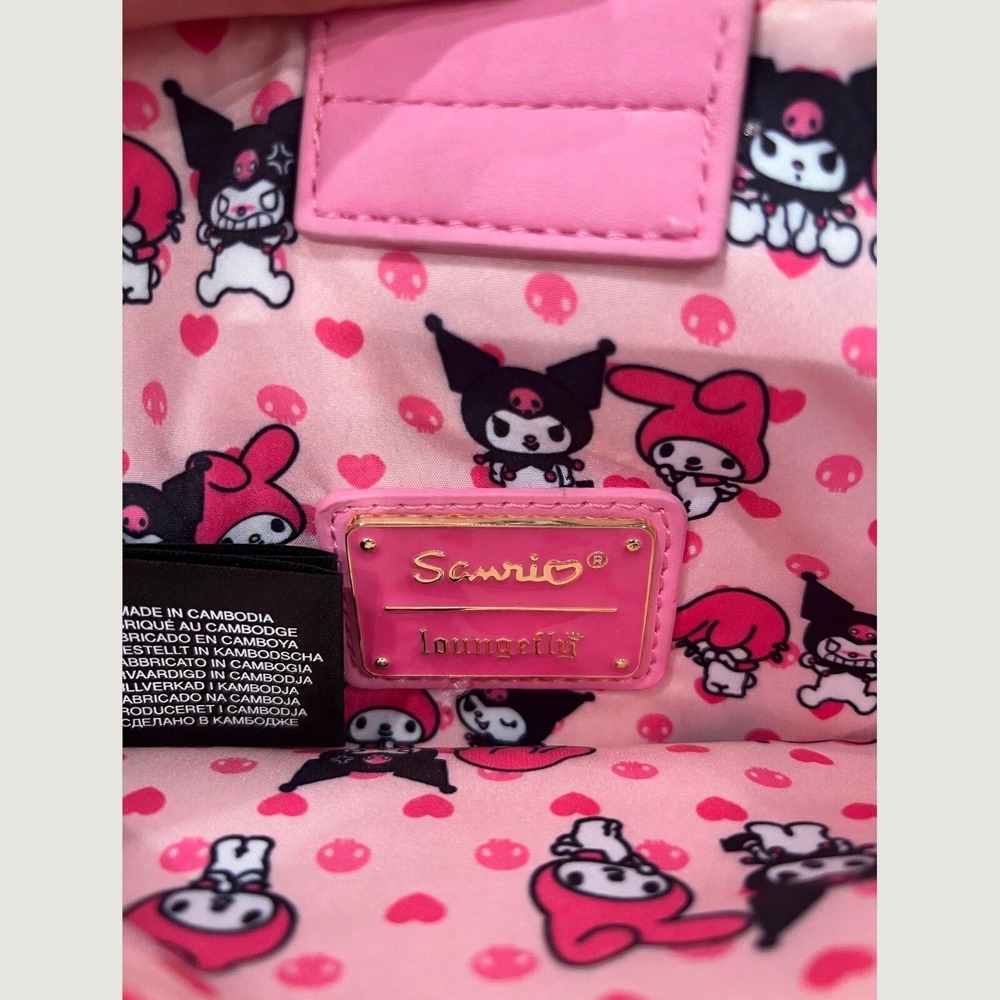 Loungefly Sanrio My Melody Kuromi Reversible Crossbody Bag Excellent Cond - Picture 4 of 5